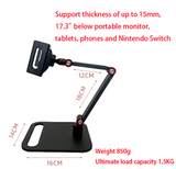 Monitor Stand Portable Monitor Mount, for Cellphone, Tablet & Switch. Monitor Arm